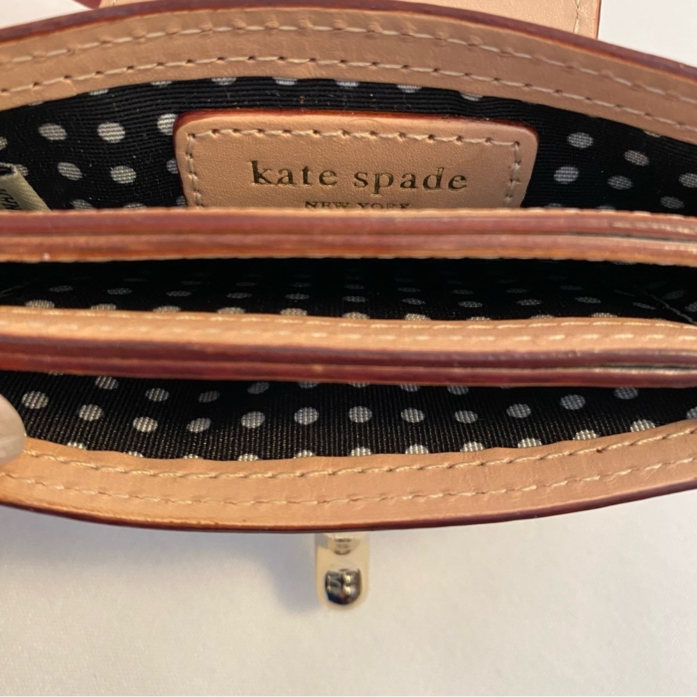 Kate Spade Silver Leather Gold Hardware Small Abby ID Card Case - Picture 8 of 10
